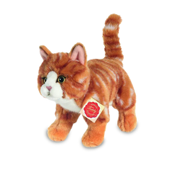 Katze stehend rot 28cm - 906827 Teddy Hermann