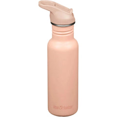 Klean Kanteen Classic 532ml Edelstahl-Trinkflasche mit Flip Seal Sport Cap peach parfait rosa - 1011191 Kleankanteen