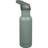 Klean Kanteen Classic 532ml Edelstahl-Trinkflasche mit Flip Seal Sport Cap Sea Spray oliv - 1011189 Kleankanteen