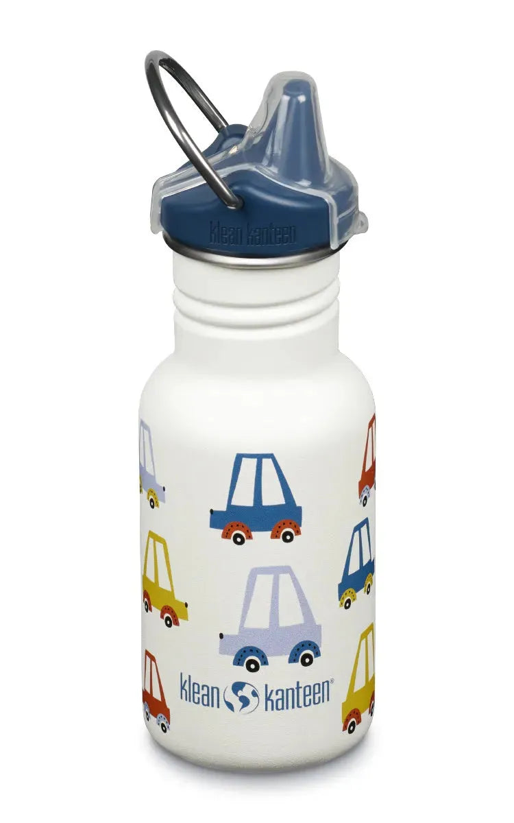 Klean Kanteen Kid Edelstahl-Trinkflasche mit Sippy Cap 355ml Cars Autos - 1011205 Kleankanteen
