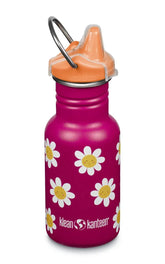 Klean Kanteen Kid Edelstahl-Trinkflasche mit Sippy Cap 355ml Flowers Blumen - 1011200 Kleankanteen