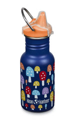 Klean Kanteen Kid Edelstahl-Trinkflasche mit Sippy Cap 355ml Mushrooms Pilze - 1011204 Kleankanteen
