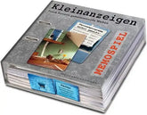 Kunstundspiel Memospiel Kleinanzeigen Spielkartenbox mit Fotos und Inseraten auf dem Cover