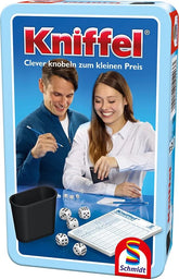 Kniffel - Reisespiel in der Metalldose - 52400302 Schmidt Spiele