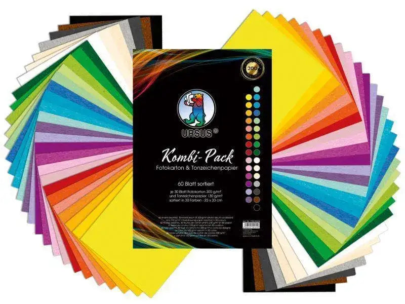 Kombi-Pack Fotokarton & Tonzeichenpapier URSUS