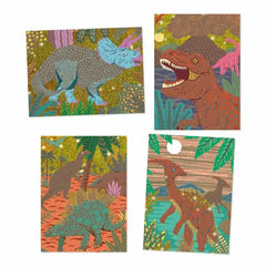 Kratzbilder - Dinosaurier Djeco