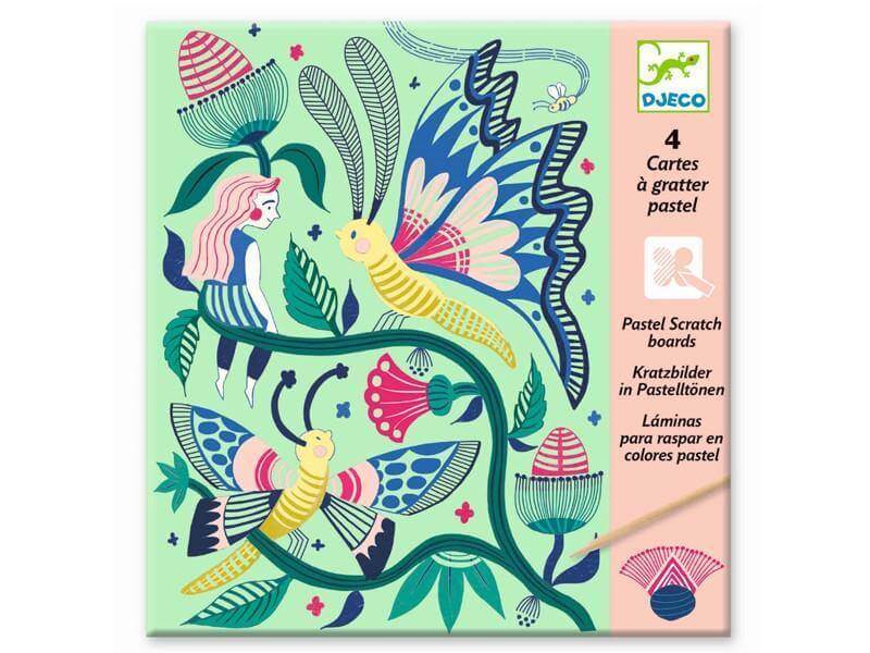 Kratzbilder - Fantasiegarten Djeco