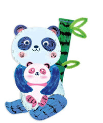 Kratzbilder Pfeifenputzer - Pandas Carletto