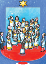 Lebende Karte Chor Bärenpresse