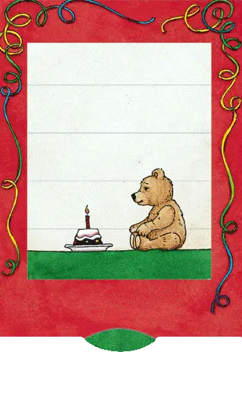 Lebende Karte "Geburtstagsbär" Bärenpresse