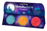 Leuchtende Monscheinflummis - rot,blau,orange Moses