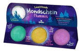 Leuchtende Monscheinflummis - violett,gelb,grün Moses