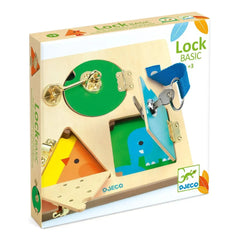 LockBasic Motorikbrett mit Schlössern für Kinder ab 3 - DJ06213 Djeco