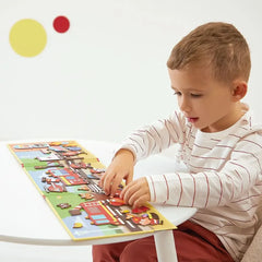 Magnetbuch - Die Feuerwehrleute mit 30 Magneten - Janod