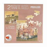 Magnetisches Puzzle-Buch Prinzessin, mit 2 Puzzeln