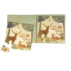 Magnetisches Puzzle-Buch Wald, mit 2 Puzzeln