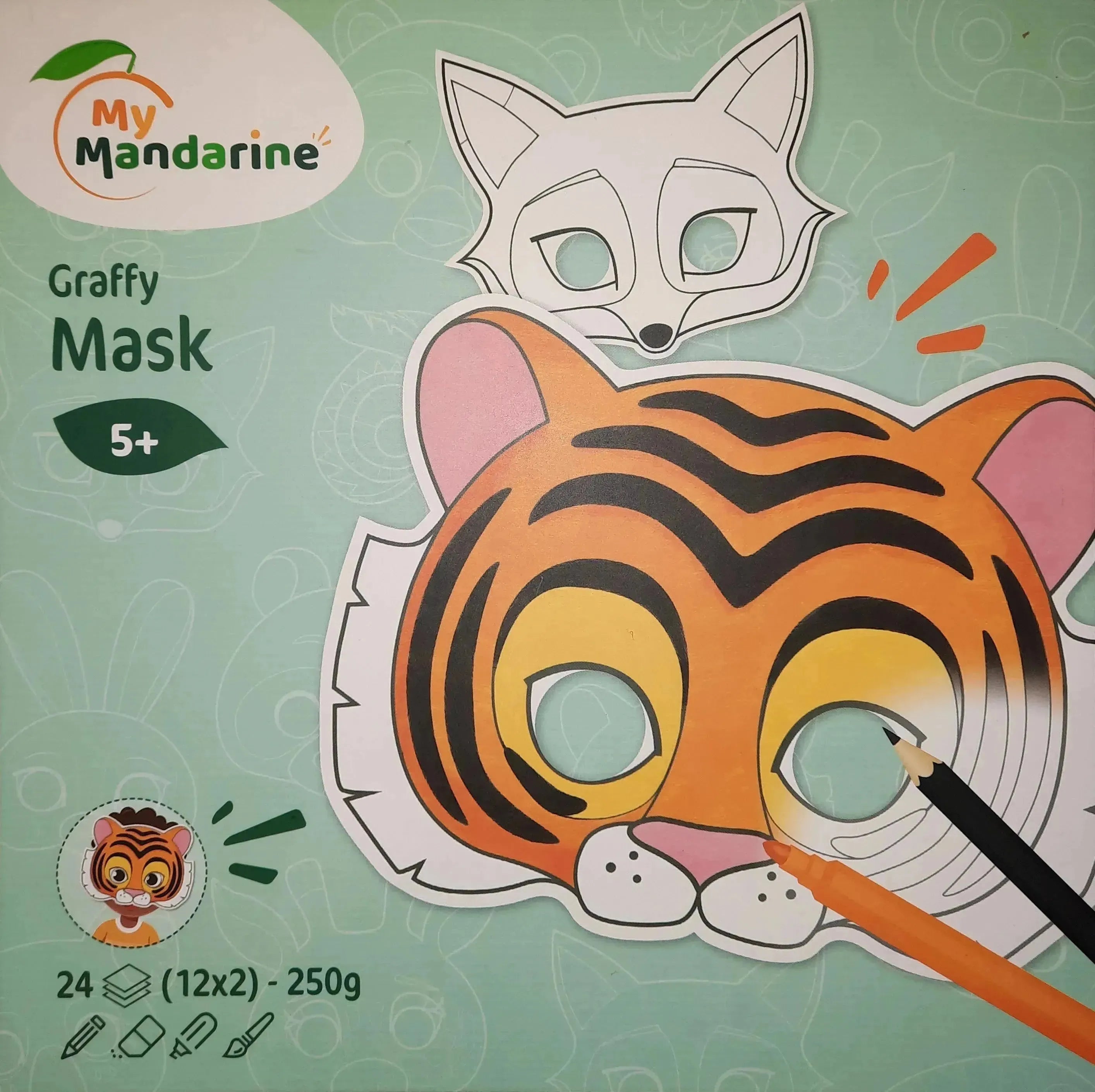 Maskenmalbuch Tiere - GY0230 Exaclair