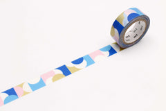 Masking Tape half circle pink blue Merlo