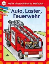Mein allerschönstes Malbuch - Auto, Laster, Feuerwehr Arena Verlag
