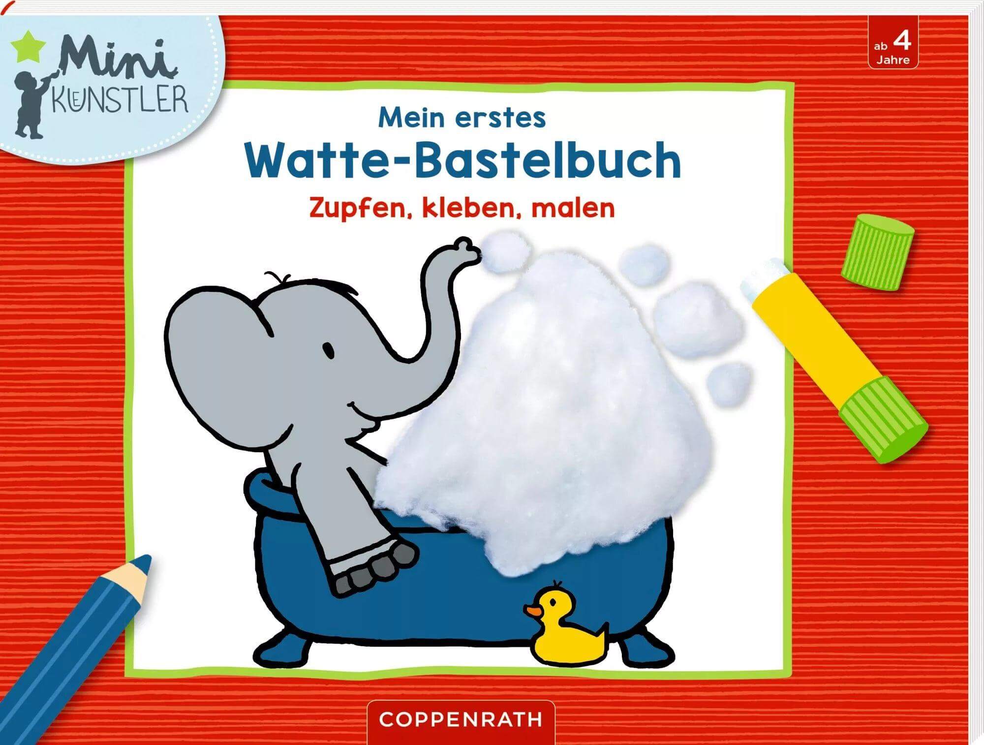 Mein erstes Watte-Bastelbuch - Zupfen, kleben, malen Coppenrath Verlag