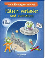 Mein Kindergartenblock - Rätseln, verbinden und zuordnen - 9783780665690 Kaufmann Verlag