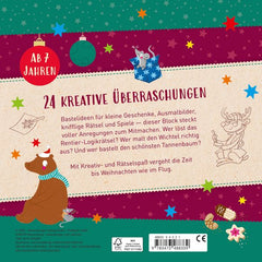 Mein Weihnachtsblock: 24 Ideen zum Malen, Basteln, Rätseln