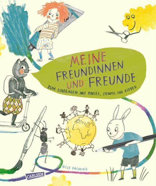 Meine Freundinnen und Freunde - zum Eintragen mit Pinsel, Stempel, Kleber Carlsen Verlag