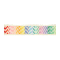 Meri Meri Regenbogengestreifte Minikerzen 50er Set - 271372 Meri Meri