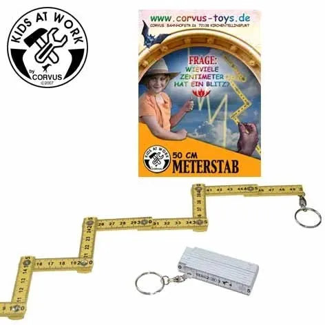 Meterstab Schlüsselanhänger Zollstock 50cm - A600077 Corvus