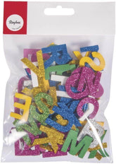 Moosgummi Buchstaben Glitter Rayher