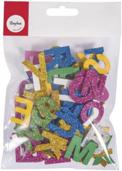 Moosgummi Buchstaben Glitter Rayher