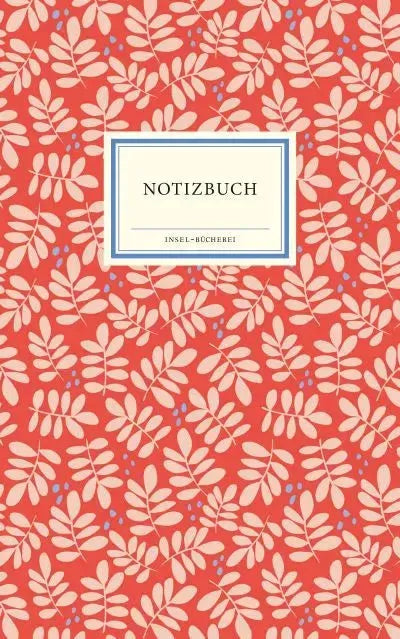 Notizbuch große - rote Blätter - 9783458644422 Insel Verlag