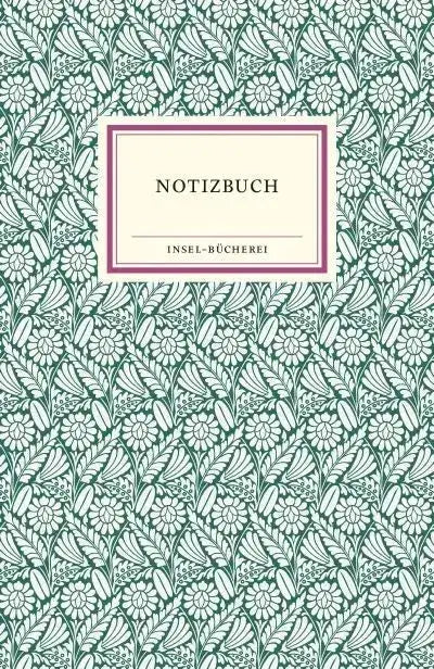 Notizbuch kleine - grüne Blumen - 9783458179245 Insel Verlag