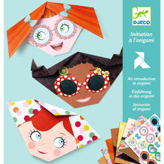 Origami - Einführung in das Origami - Lustige Gesichter Djeco