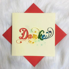 Origamo Karte - Danke Paladise
