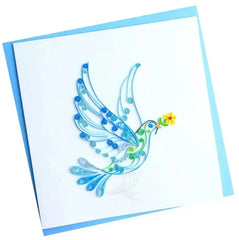 Origamo Karte - Friedenstaube Paladise