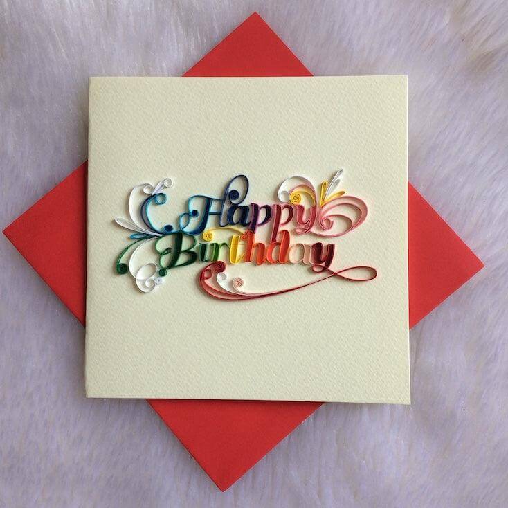 Origamo Karte - Happy Birthday Paladise