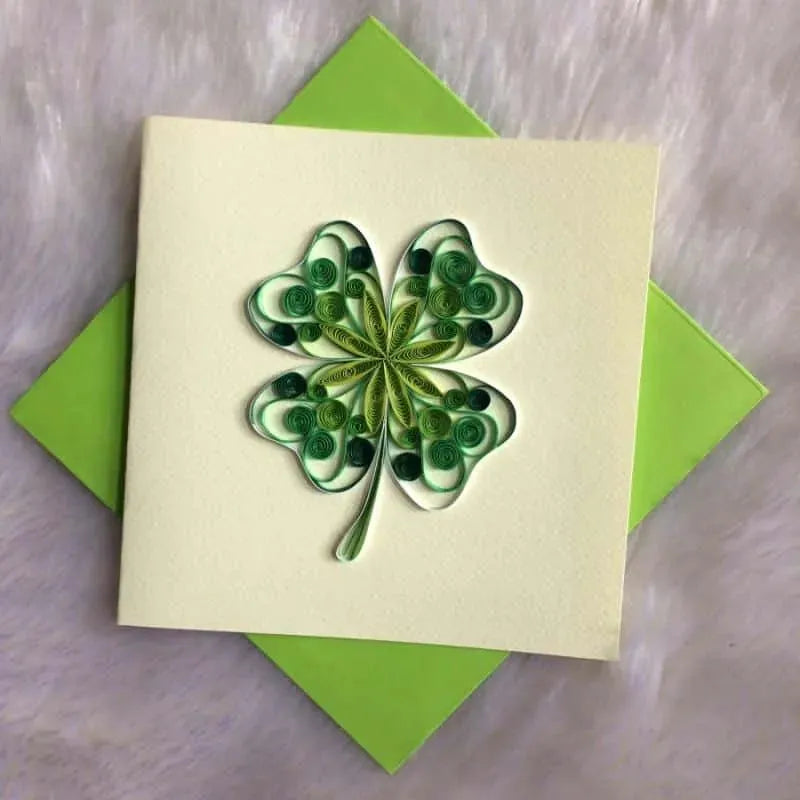 Origamo Karte - Kleeblatt Glück - pq021 Paladise