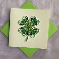 Origamo Karte - Kleeblatt Paladise