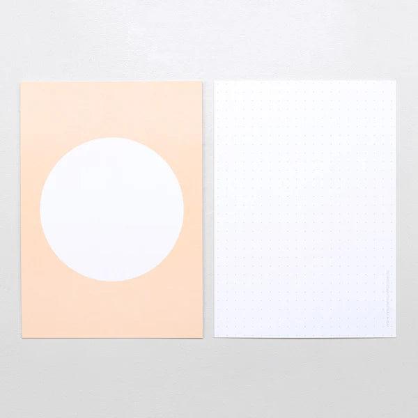 Postkartenset - Dot Soft Aprikose - zum selber gestalten - P050A kunstundspiel 