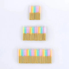 Pastellfarbene Minikerzen 50 Stück - 285666 Meri Meri