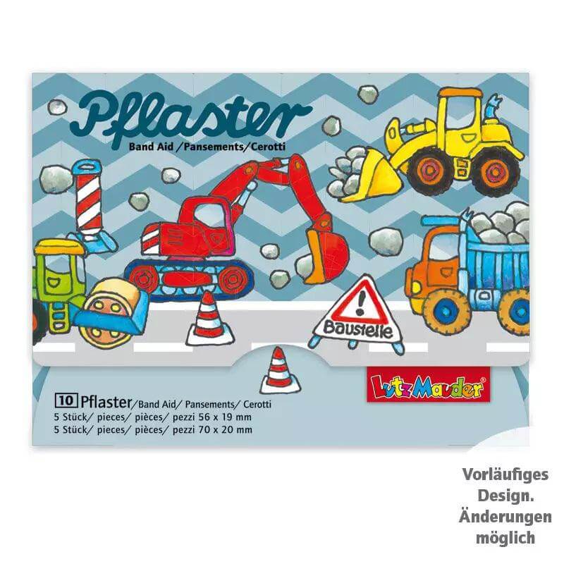 Pflasterbrief Baustellenfahrzeuge Lutz Mauder