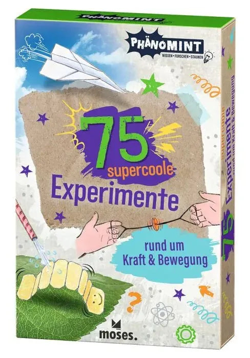 PhänoMINT 75 supercoole Experimente rund um Kraft & Bewegung - 053218 Moses