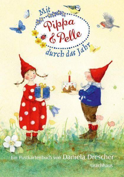 Postkartenbuch 'Mit Pippa und Pelle durch das Jahr' Urachhaus