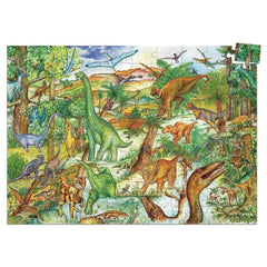 Puzzle 100 Teile - Dinosaurier 100 Teile + Buch Djeco
