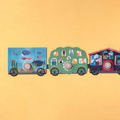 Puzzle 10x3 Teile - My Little Train - 2m lang Londji