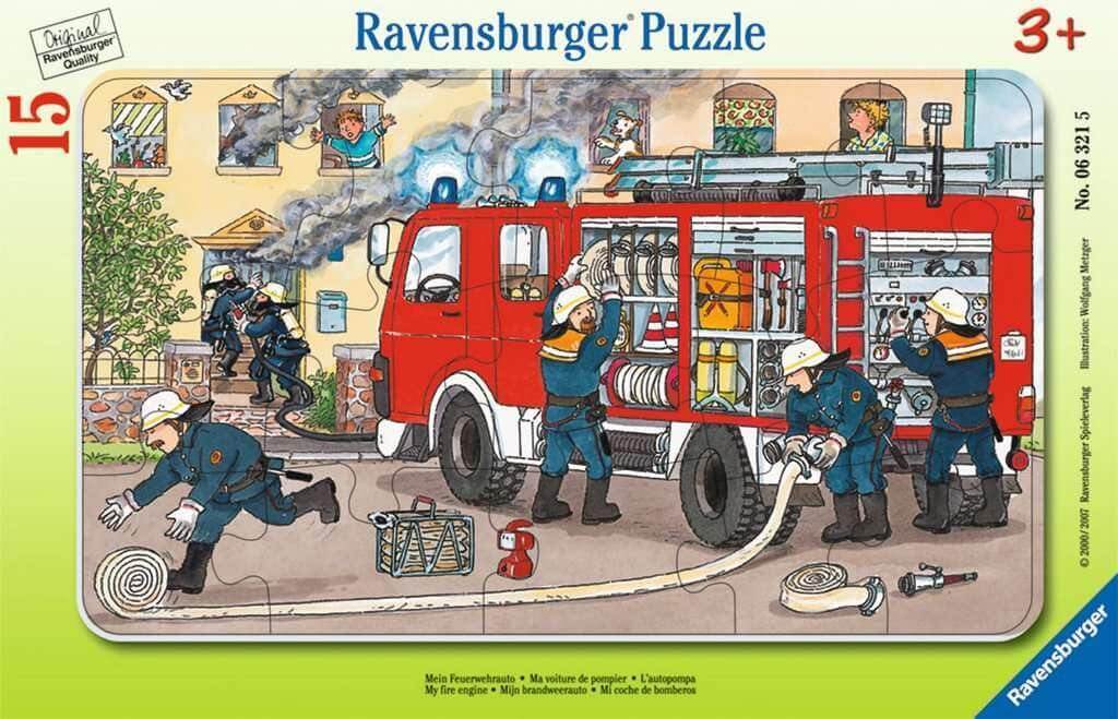 Puzzle 15 Teile Mein Feuerwehrauto Ravensburger Spiele