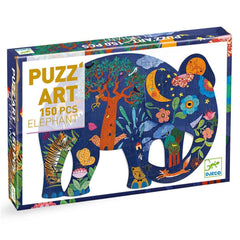 Puzzle 150 Teile - Art Elefant Djeco