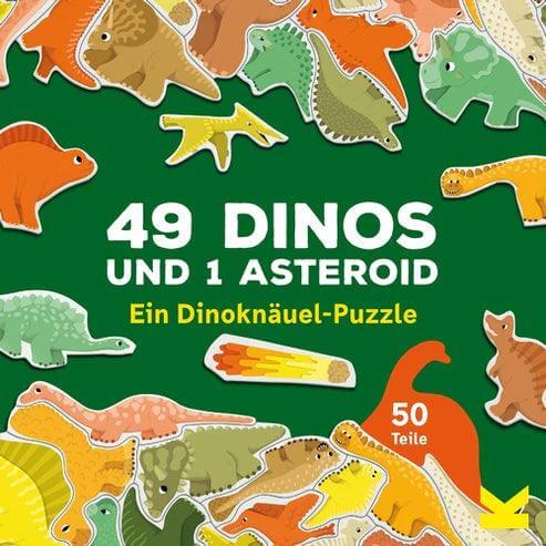Puzzle 49 Dinos & 1 Asteroid Laurence King Spiele