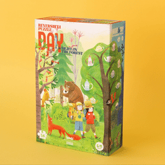 Puzzle 54 Teile - Tag & Nacht - doppelseitig Londji